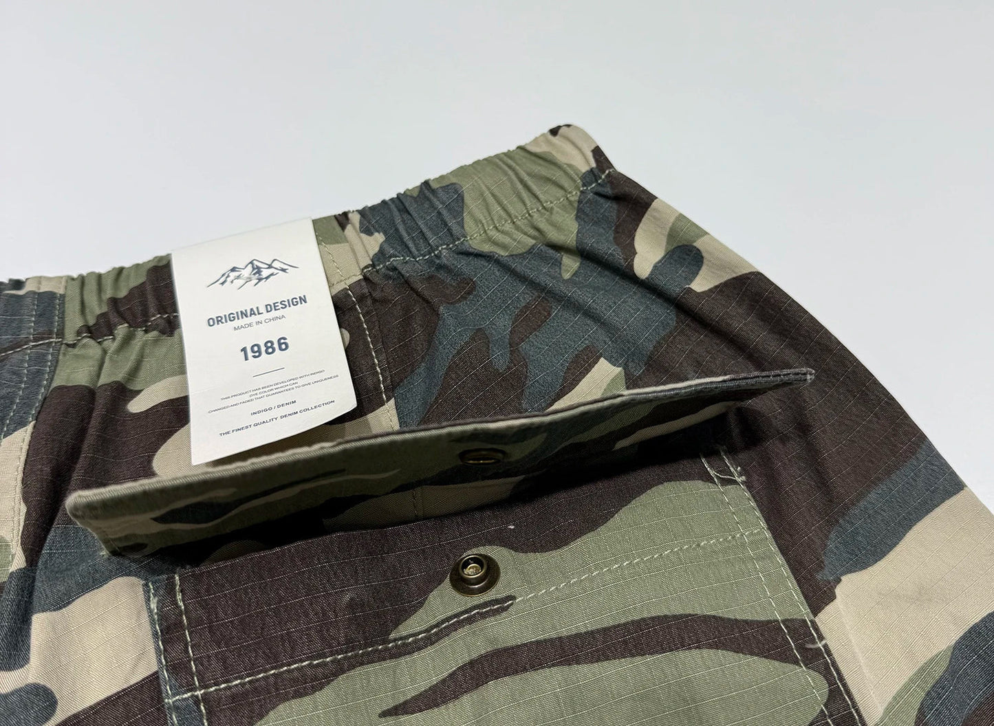 Vintage Camouflage Cargo Pants Men Tactical Multi Pocket Loose Fit Straight Leg Outdoor Casual High Quality Work Pants Trendy