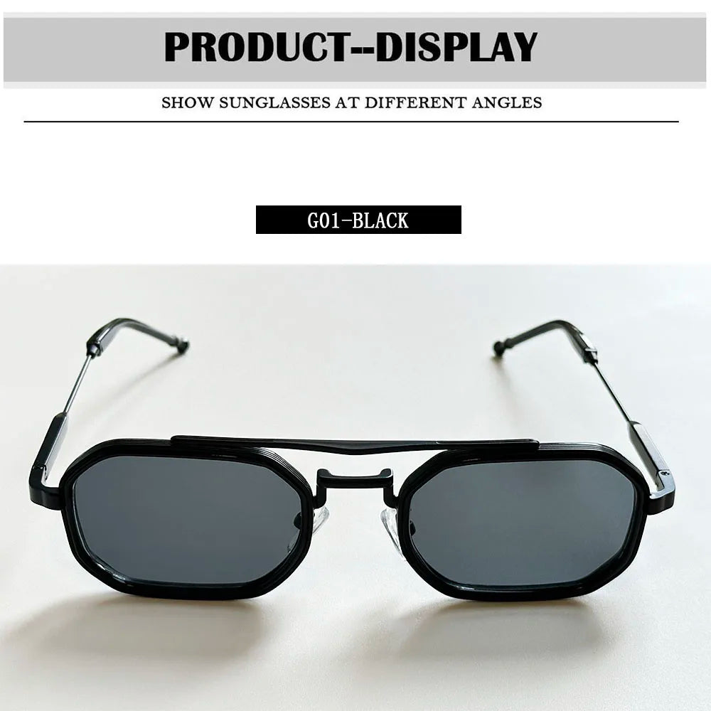 2026 Square Sunglass Men Vintage Fashion Glasses Steampunk Sunglasses Women Trendy Gafas De Sol Hombre Luxe Lunette Soleil Femme