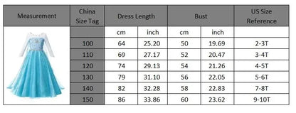 Girl Elsa Anna Princess Dress with LED Light Up Costume for Kids Cosplay Party Clothes Rapunzel Aurora Outfit Carnival Prom Gown