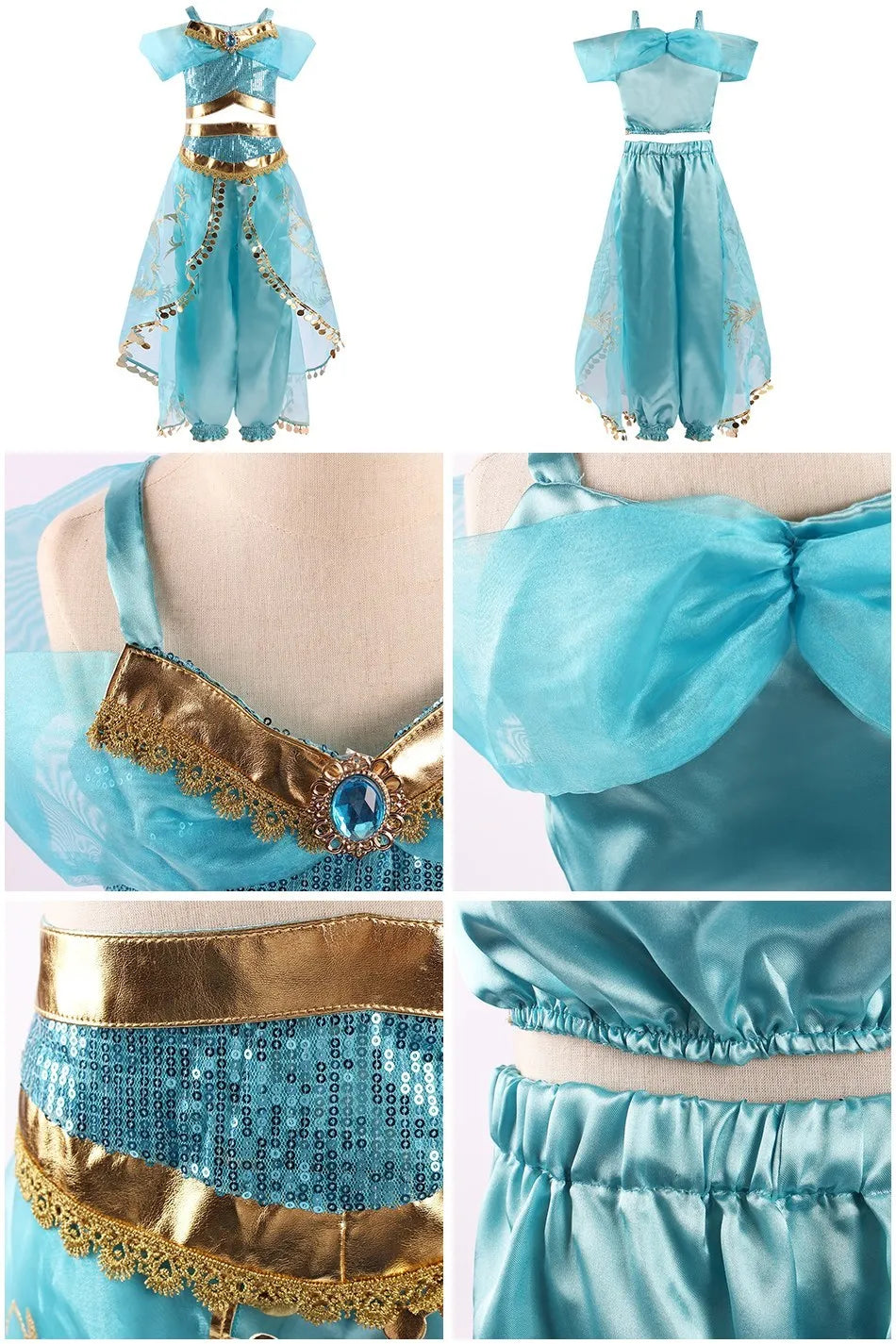 Girls Elsa Anna Dress Children Princess Carnival Dress Kids Jasmine Rapunzel Pageant Flower Disguise Birthday Cosplay Costume