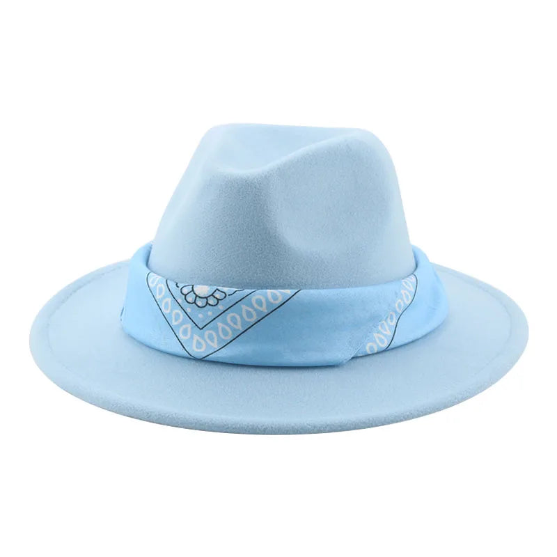 Hats for Women Fedoras Felted Hat Men Women Band Western Cowboy Jazz Caps Dancer Outdoor Women Fedora Hat шляпа женская шляпа