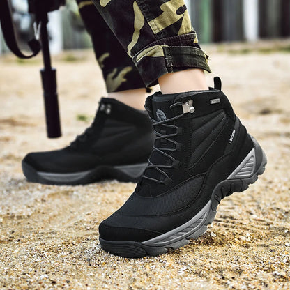 Summer Fashion Men Boots Outdoor Leather Boots Breathable Combat Boots Plus Size 46 Desert Boots Walk Shoes Autumn