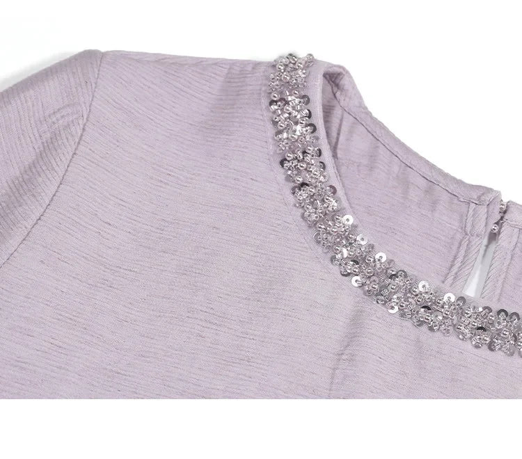 Lace Women's Blouses 2025 Autumn New Sweet Long Sleeve Shirt Top Round Neck Pullover Patchwork Pleated Elegant Shirt