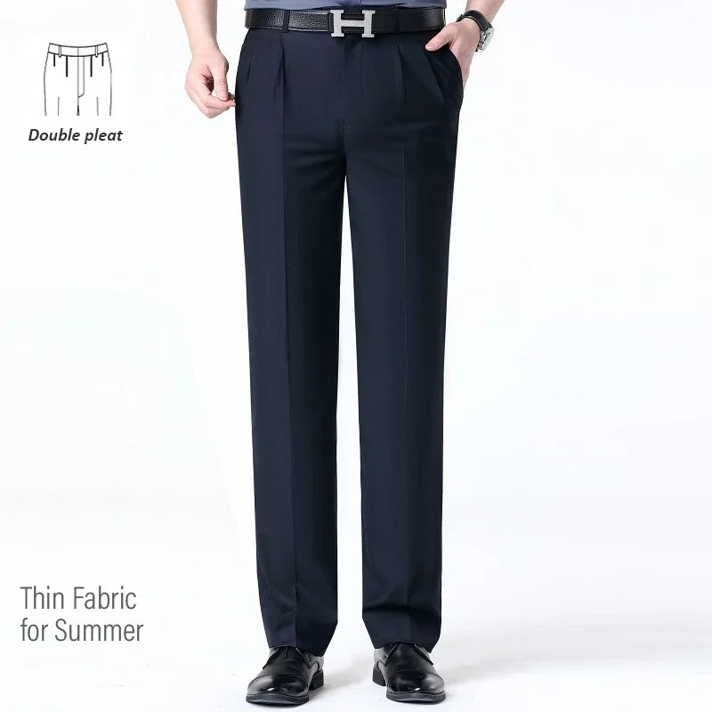 Top-Quality Men's Woolen Trousers - Traf Suit Pants,Business Formal,Trousers for Men, Man Pants, Naples Wool Dress Pants for Men