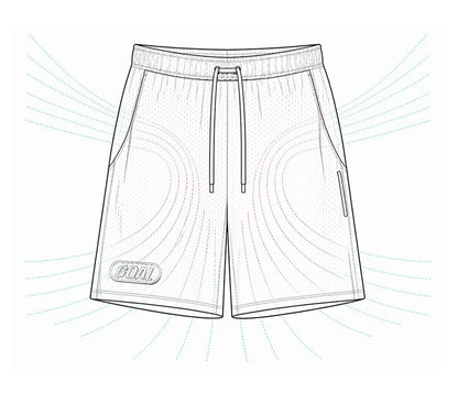 Men's American Workwear Mesh Ice Cool Breathable Short Thin Loose Outdoor Sports Fitness Casual Summer Training Bottoms