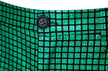 New Men Luxurious Sequined Checkered Suit Pants Fashion Male Dance Party Bar KTV Casual Dress Small Stretch Trousers