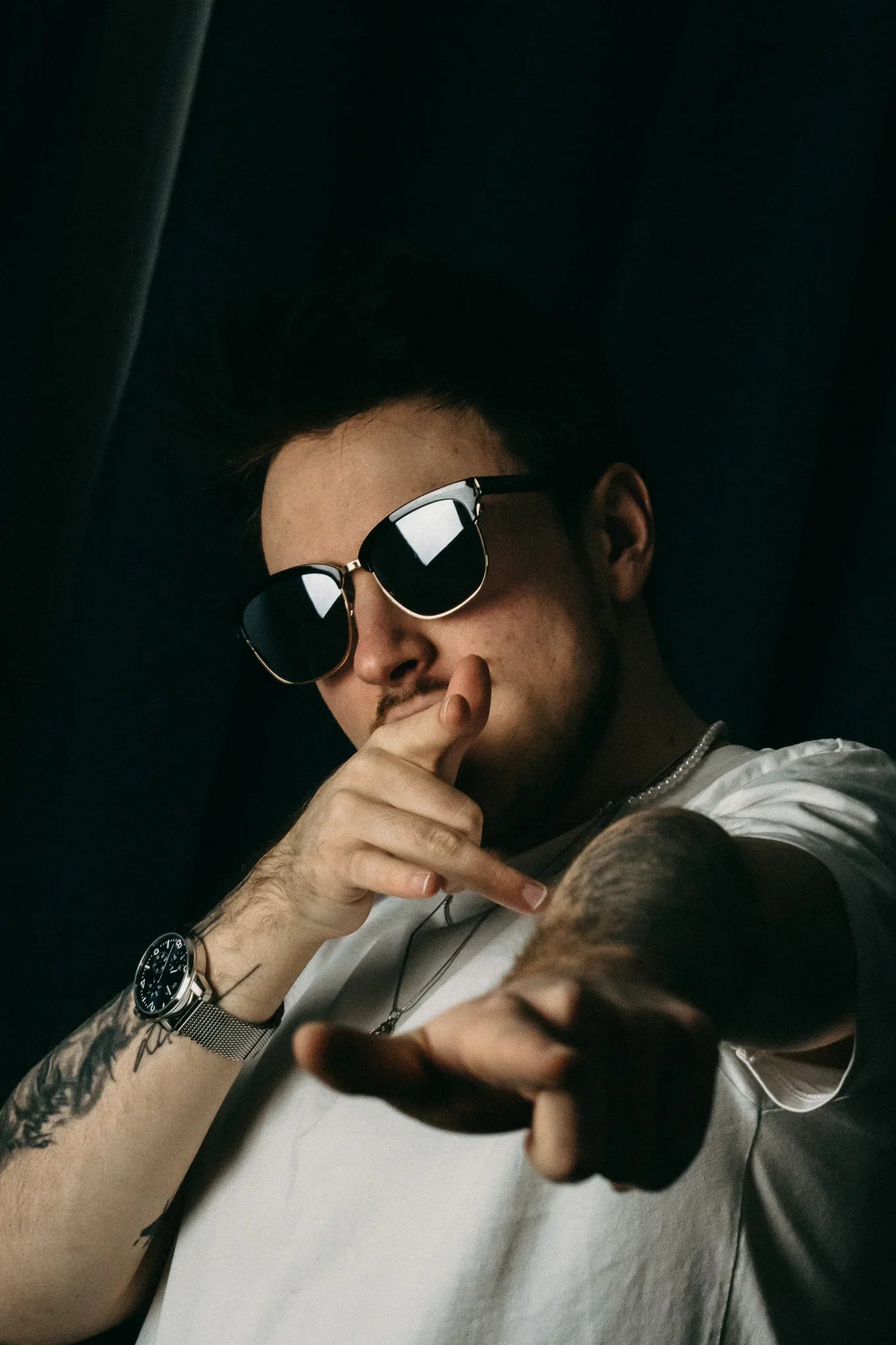 Fashion Half Frame Polarized Sunglasses High-quality Acetate Business Shade Unisex Square UV400 Certified Sun Glasses
