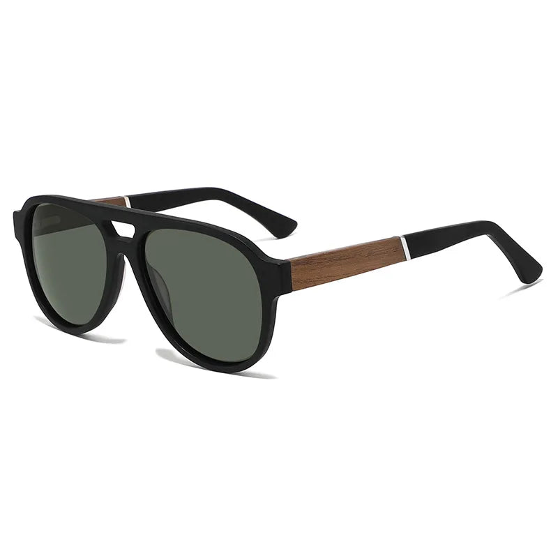 2026 Fashion Top Quality Double Beam Sunglasses Pilot Men Designer Brand Sun Glasses Acetate Women Outdoor UV400 Anti UV Goggles