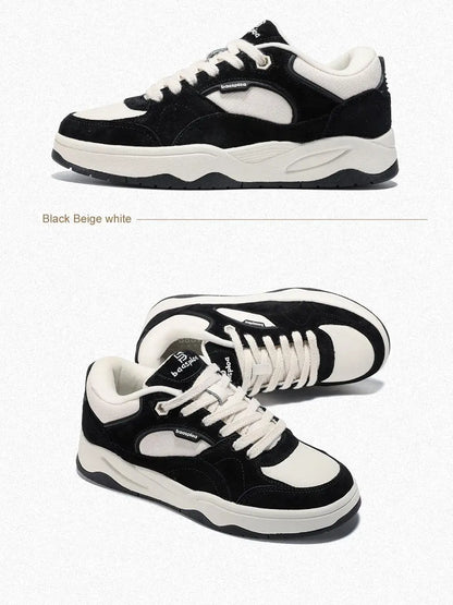 Women Walking Shoes Comfort Leather Casual Sneakers Female Fashion Skateboarding Shoes Non-Slip Height Increase
