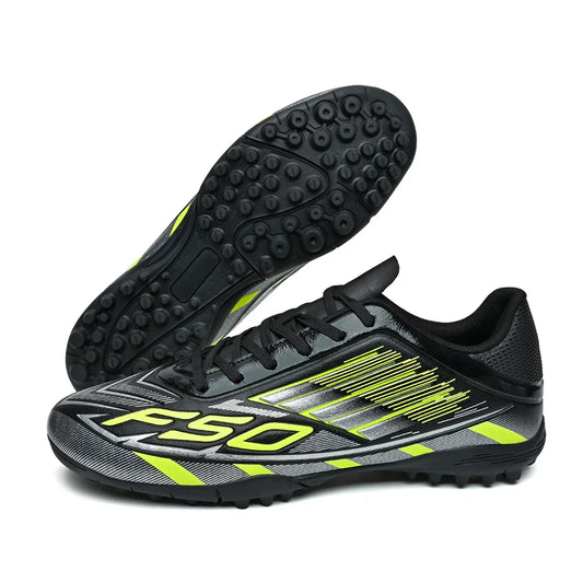 Men Women Kids TF Turf Soccer Cleats Training Wear Non-Slip Wear-Resistant PU Fabric Rubber Sole