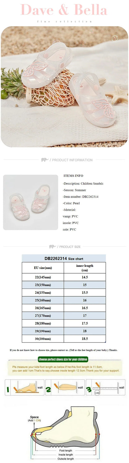 Girls Summer Sandal Cool Children Shoes Sweet Pink Casual Breathable Beach Fashion Outdoor Comfort Sandal DB2262314