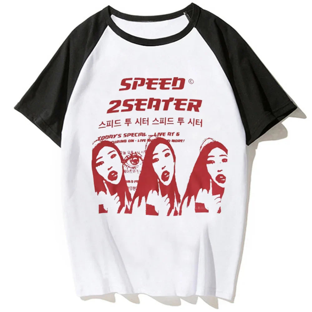 Y2k Tee women anime funny harajuku tshirt girl Japanese clothes