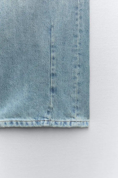 Spring Summer New American Boyfriend Sle Retro Versatile mid Waist Balloon Loose Jeans High Waist Zipper Long Pants Cool Fe...