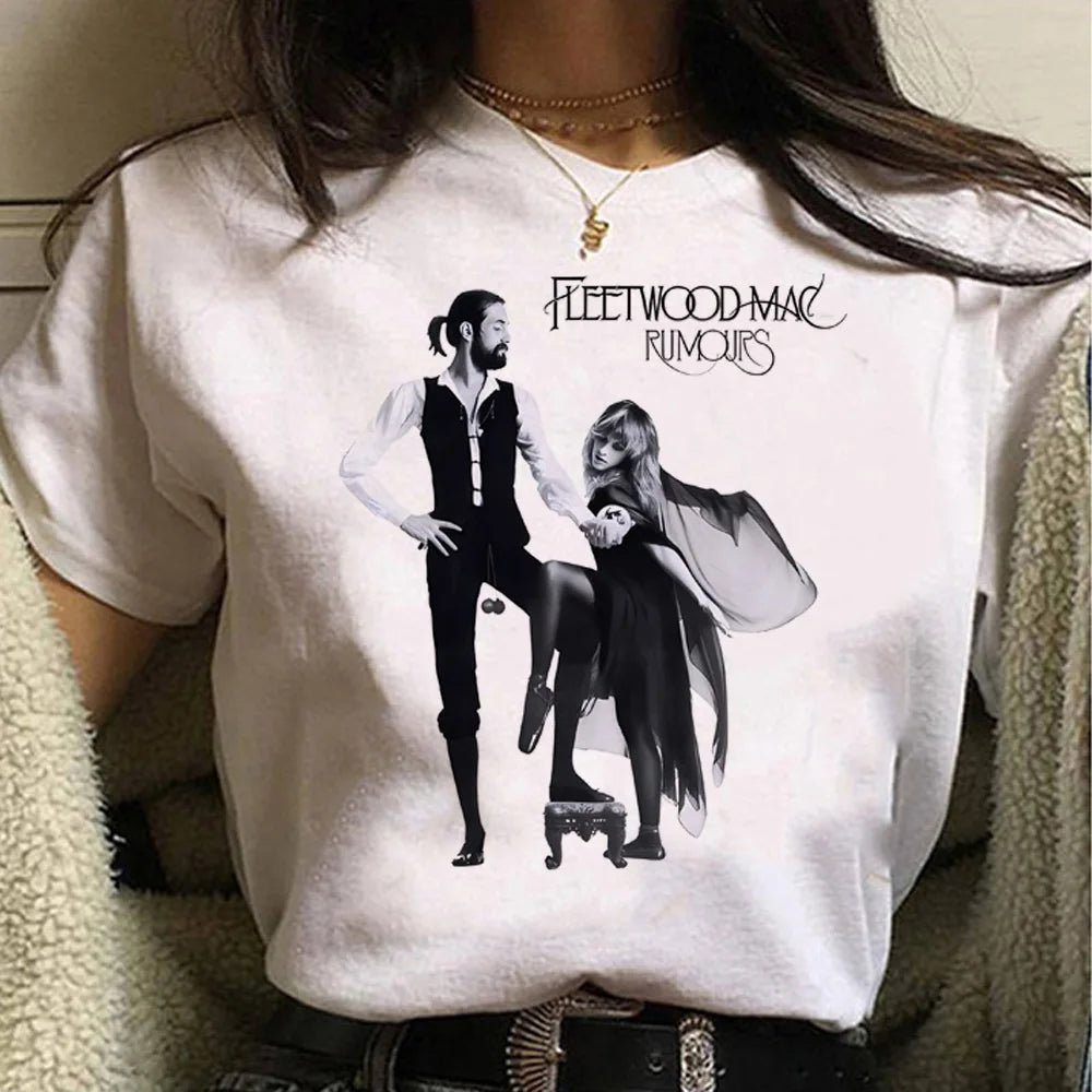 Rumours Fleetwood Mac top women Y2K harajuku anime t shirt female harajuku clothing