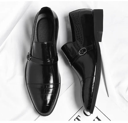 Designer Cow Leather Elegant Shoes Man Summer Autumn Business Casual Wedding Shoes Male British Style Fashion Dress Shoe Man
