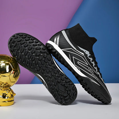 Kid Friendly TF Turf Soccer Boots Soft PU Fabric Rubber Non-slip Sole Abrasion Resistant For Campus Sports Activities