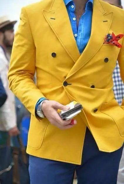 XS-6XL Wedding Men Suits Blazer Bridegroom Business Groom Wear Tuxedo Jacket Formal Party Double Breasted Peak Lapel One Coat