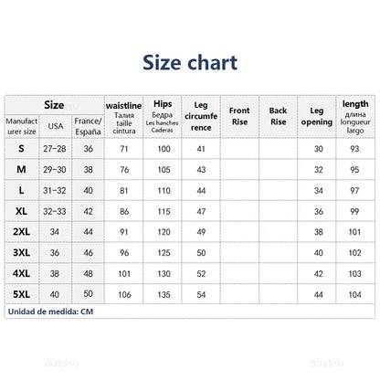 High Quality Fully Elastic Waist Men's Jeans Cotton Soft Drawstring Straight Pants Korea Casual Trousers Male Plus Size S-5XL