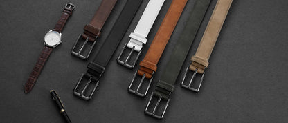 Men's PU Leather Belt Fashion Automatic Buckle Belt for Popular Business High Quality Male Belt Multi Color 105 115 125 135cm