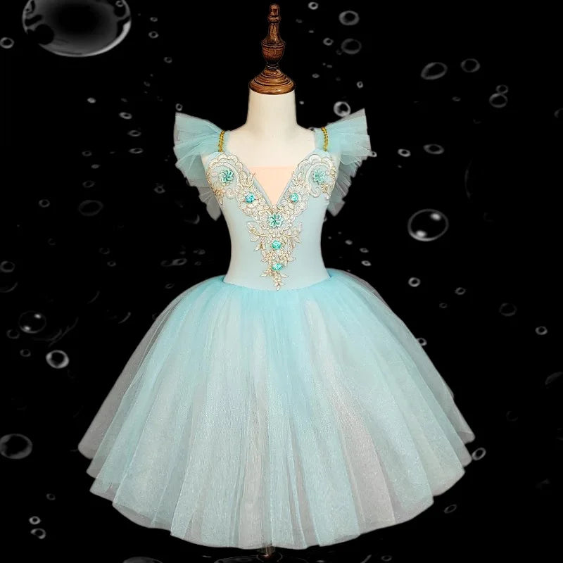 Fashion Children's Day Ballet Dress Kids Tutu Puffy Dance Wear Princess Dresses Girls Summer Performance Clothes Girl Vestidos