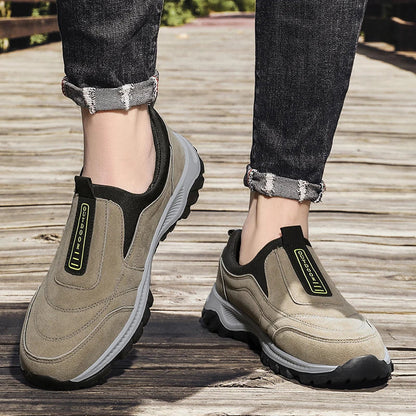 Men's non-slip casual sports shoes wear-resistant hiking shoes Outdoor 2025 fashion comfortable flat walking shoes for men