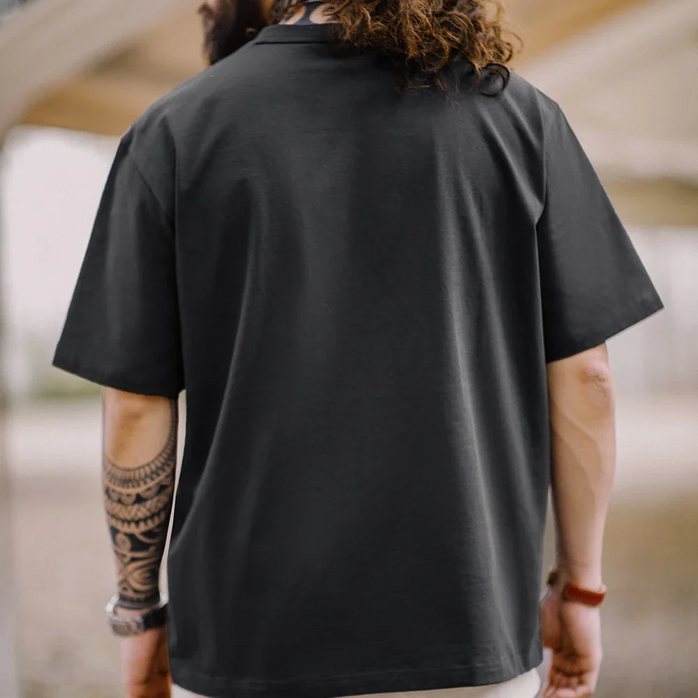 Deep-Sea Fish Printed T-shirt for Men Cotton O-Neck Short Sleeve T Shirts Creative Animal Pattern Tees Summer Casual Tops