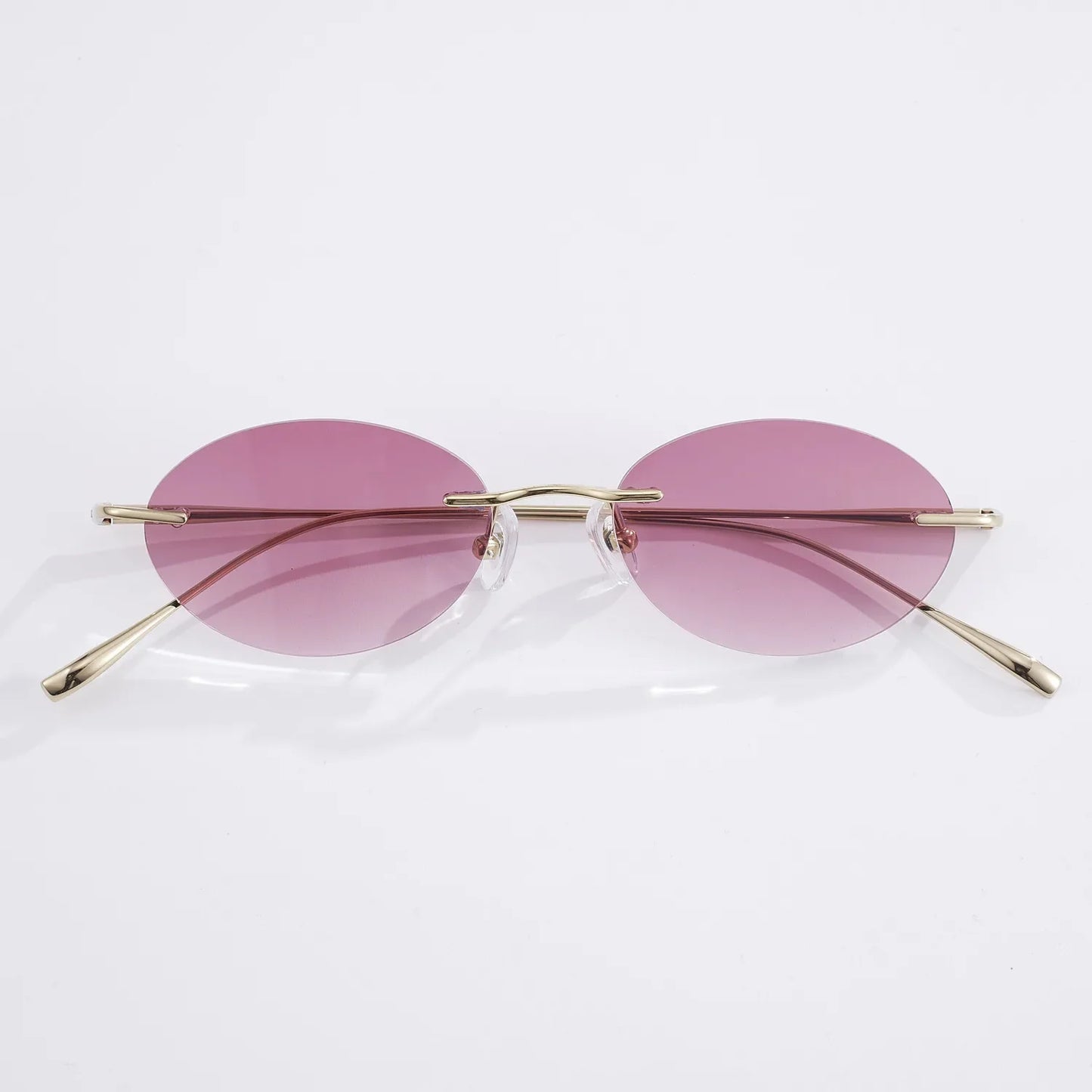 Fashion Frameless Women Polarized Sunglasses Travel Photography Sunglass Pure Titanium Frame Men Punk Sun Glasses Shades UV400