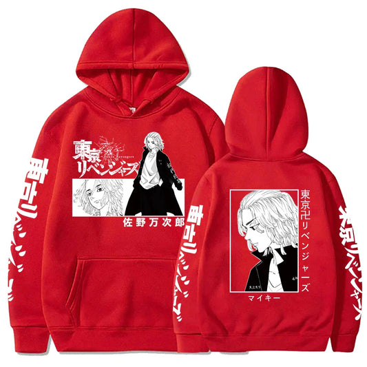 Tokyo Revengers Anime Sweatshirt Manjiro Sano Mickey Printed Hooded Men Women Street Hoodies Harajuku Streetwear Male Pullover