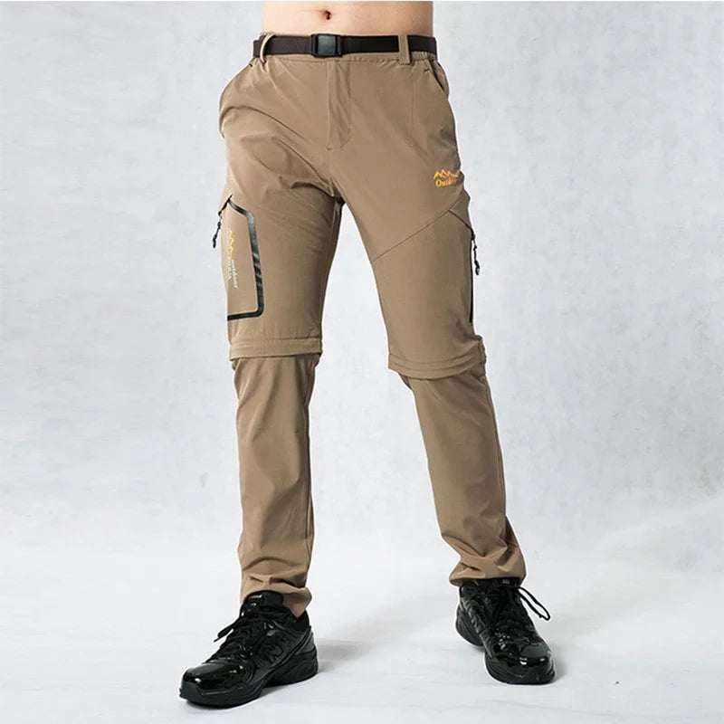Trekking Pants Hiking Camping Men Summer UV-Proof Outdoor Sports Detachable Shorts Quick Dry Sportswear Wlaking Fishing Trousers