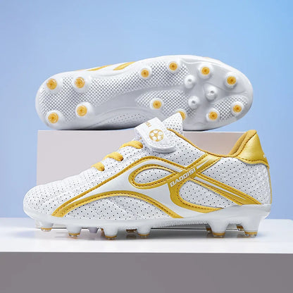 Kids Soccer Shoes Boys Grils Football Boots Non-Slip Training Indoor Outdoor Unisex Athletic Shoes Breathable Ultralight Sports