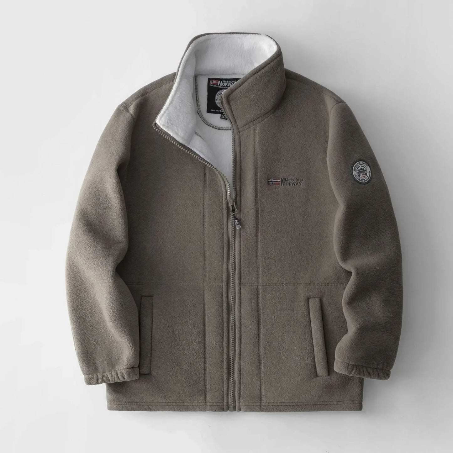 Thickened Double - Sided Polar Fleece Jacket for Men | Autumn/Winter Warm Casual Loose Fit Big Size Coat