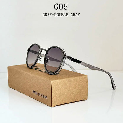 Fashion Oval Sunglasses For Men Luxury Retro Glasses Vintage Sunglasses Women Trendy And Fashionable Gafas De Sol Hombre Okulary
