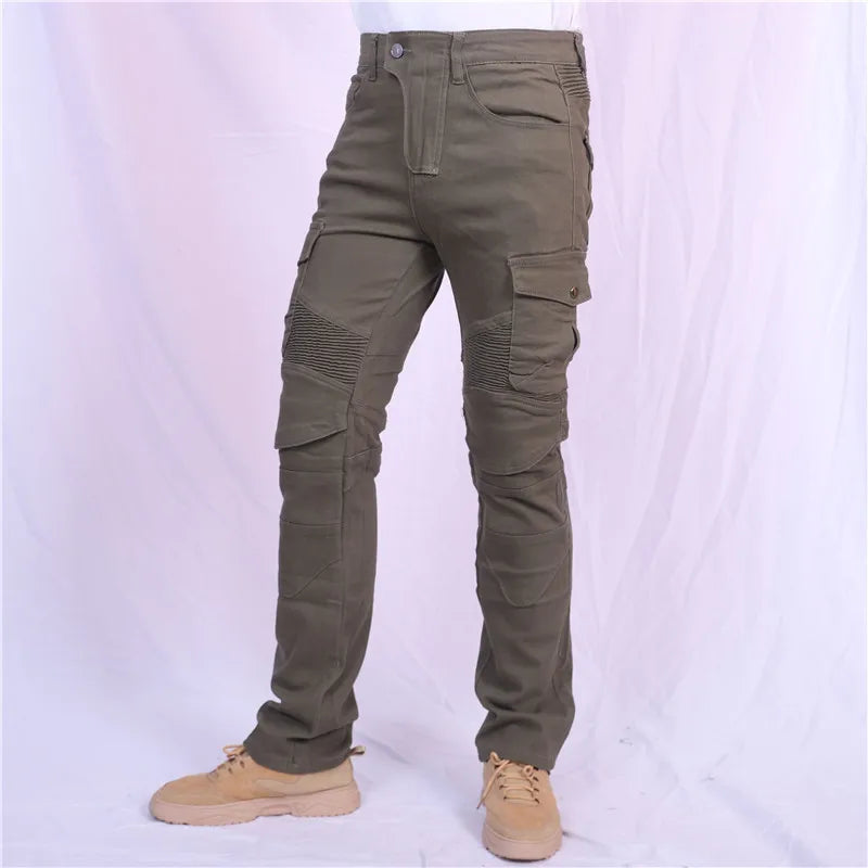 Motorcycle Jeans Pantalones Motocicleta Hombre Featherbed Jeans Standard Version Car Ride Trousers Pant Summer Riding