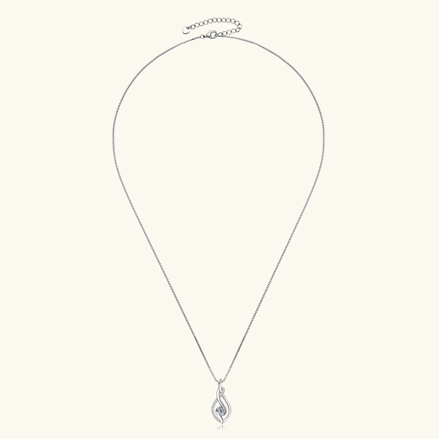 Real Full Moissanite Necklace for Women Twisted Pendant Choker Chain 925 Silver Yellow Gold Color Fine Jewelry with Certificate