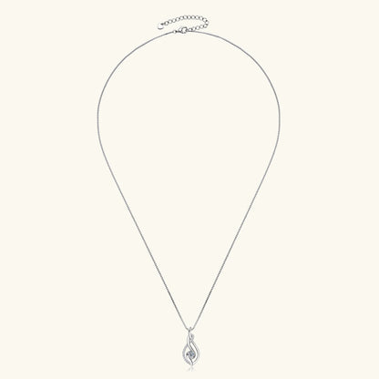 Real Full Moissanite Necklace for Women Twisted Pendant Choker Chain 925 Silver Yellow Gold Color Fine Jewelry with Certificate