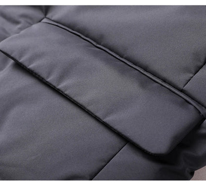 Men's Winter Fashion High-Quality down Jacket 90% White Duck down Warm Coat with Removable Scarf Suit Collar M-4XL Sizes