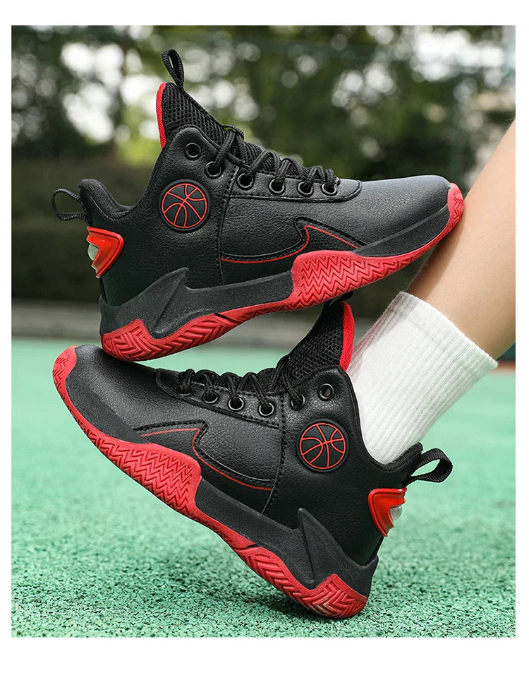 Children Basketball Shoes For Boys Girls Outdoor Trainning Non-slip Kid's Student Casual Running Sneaker Size 31-40