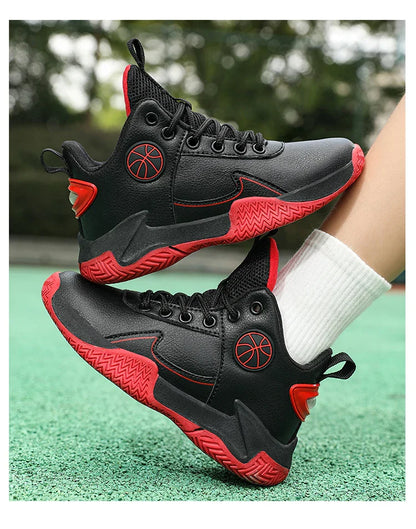 Children Basketball Shoes For Boys Girls Outdoor Trainning Non-slip Kid's Student Casual Running Sneaker Size 31-40