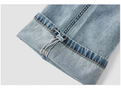 Men Pants Denim American Vintage Loose Straight Leg Trendy Fashion Comfort Commute 2026 Summer Casual Style Top