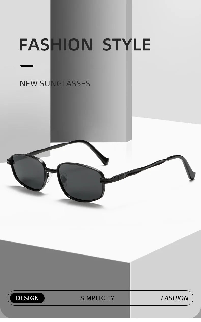 2026 Fashion Small Square Sunglasse Man Personality Brand Steampunk Metal Frame Sunglasses Women Retro Glasses UV400 Eyeglasses