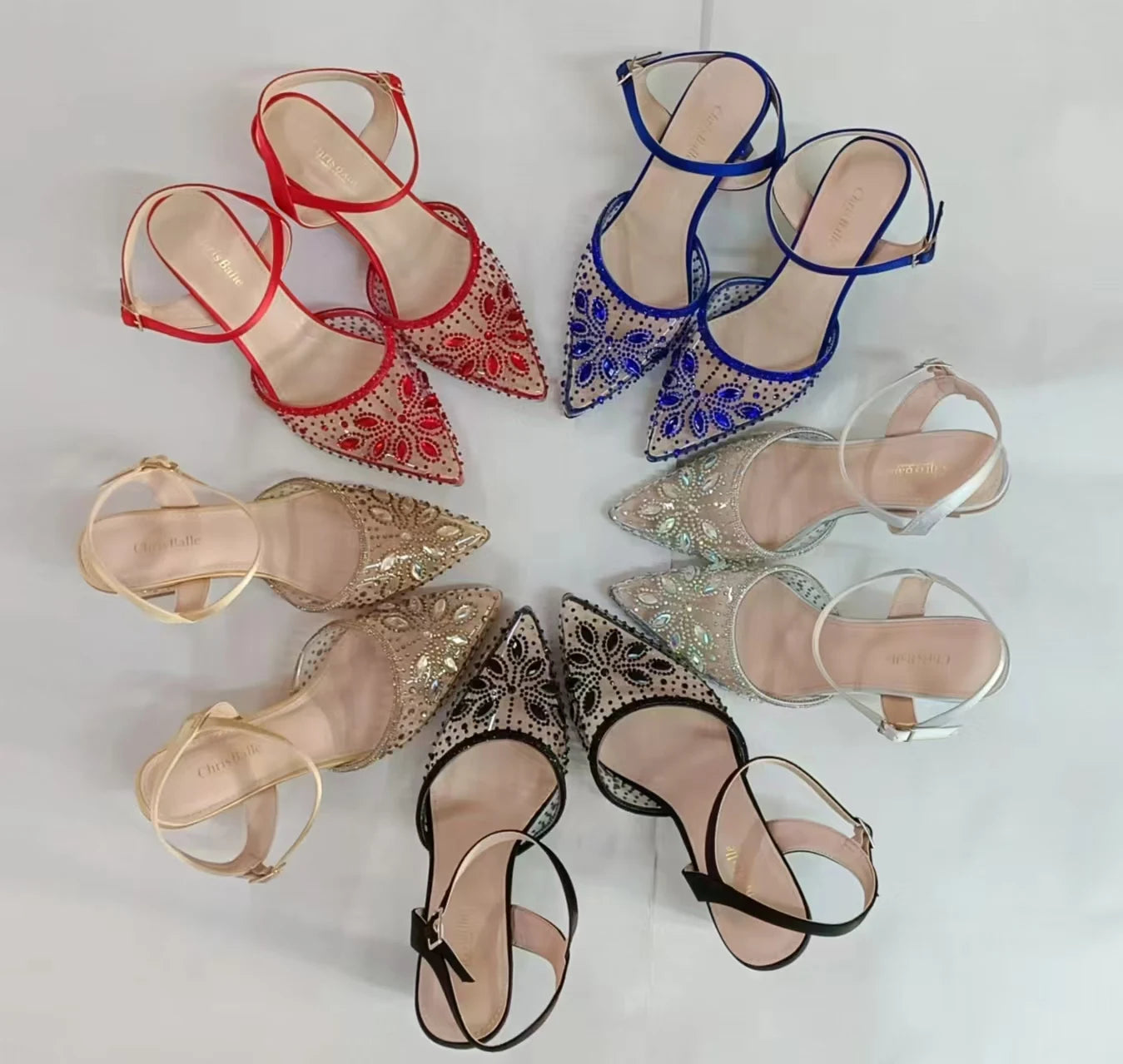 Women's Clutch Bag and Shoes Fairy Diamond High Heels Stylish Dress Shoes Pointed Toe Stiletto Heels Elegant Party Wedding Shoes
