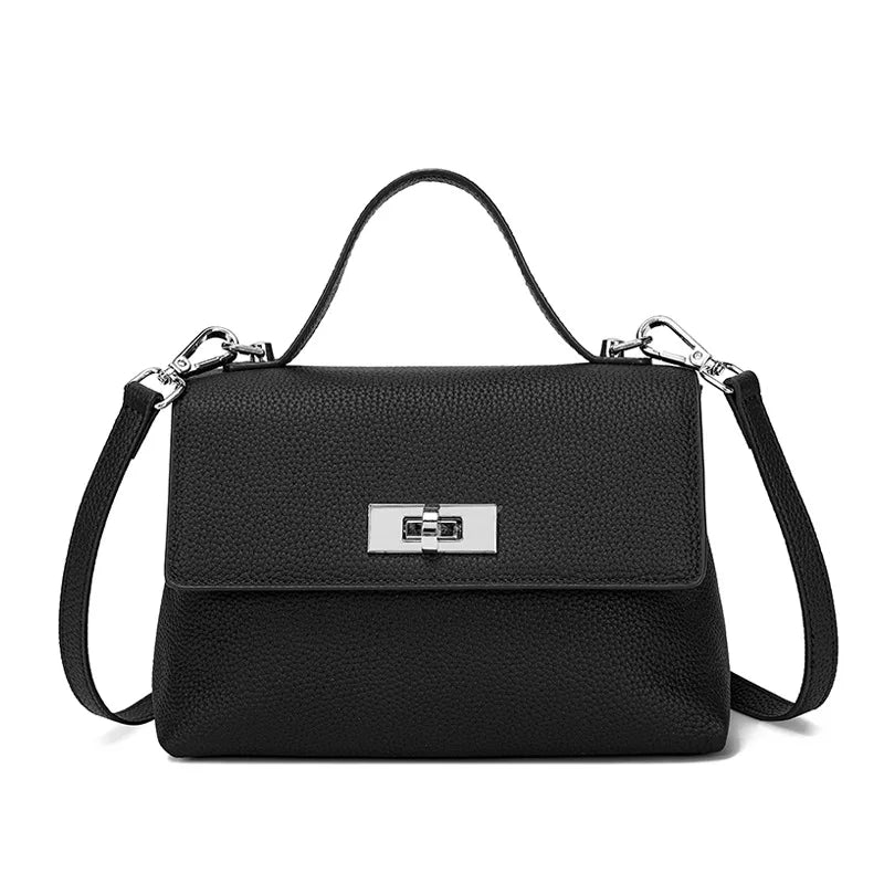 Luxury handbags female crossbody bags small square shoulder bag new fashion 2025 genuine cowhide leather satchel