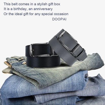 Mens Belt Genuine Leather Luxury Belt Metal Automatic Alloy Buckle Fashion Ratchet Belts for Men Cowhide High Quality Belt