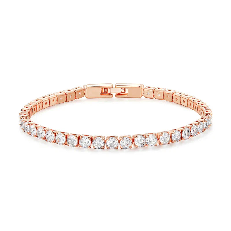Authentic Plated Platinum 5 Colors Tennis Bracelet for Men Women Birthday Valentine's Day Gift Fashion Jewelry YIB051