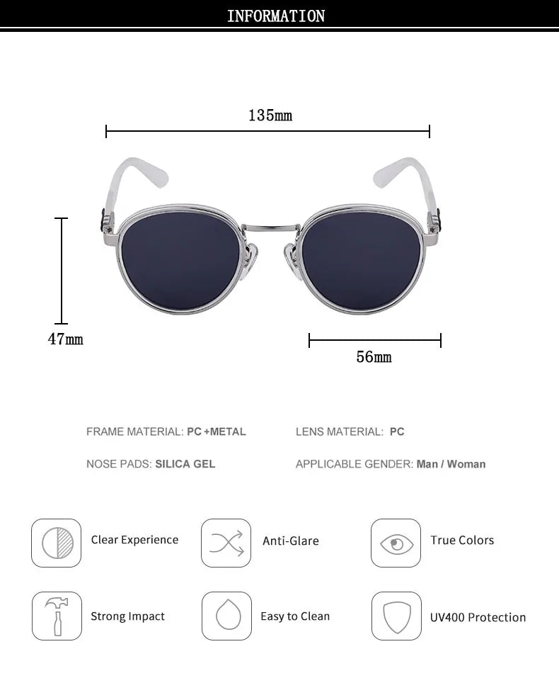 Fashion Oval Sunglasses For Men Luxury Retro Glasses Vintage Sunglasses Women Trendy And Fashionable Gafas De Sol Hombre Okulary