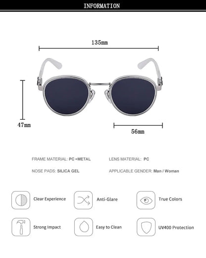 Fashion Oval Sunglasses For Men Luxury Retro Glasses Vintage Sunglasses Women Trendy And Fashionable Gafas De Sol Hombre Okulary