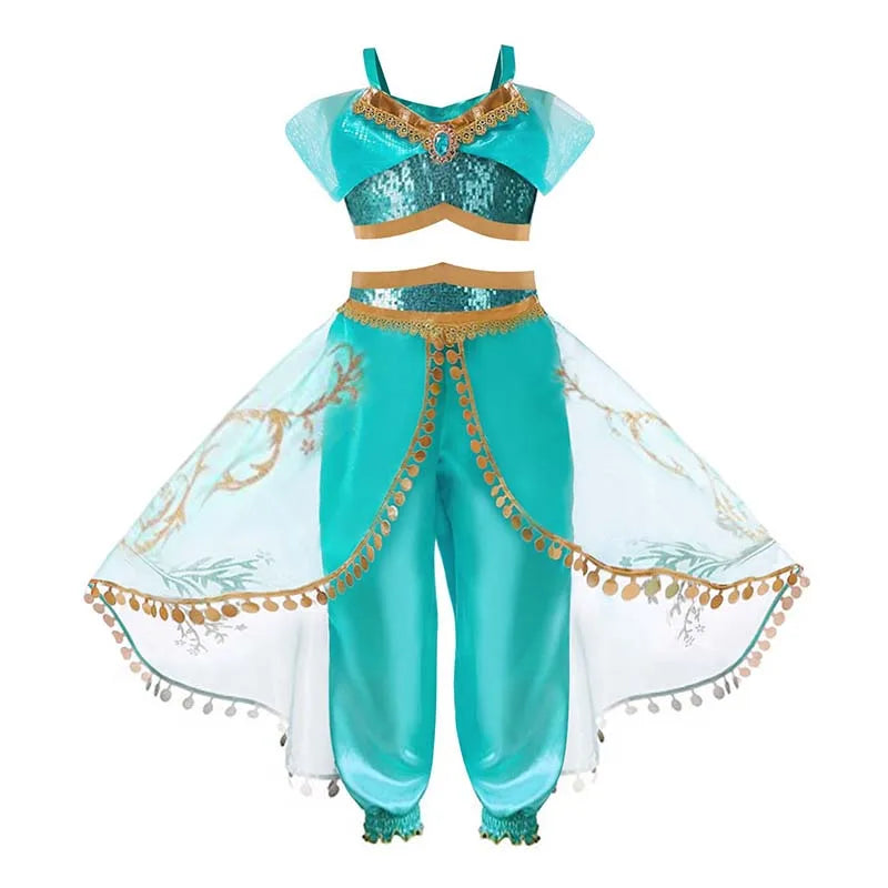 Girls Princess Dress Kids Cinderella Snow White Aurora Sofia Rapunzel Cinderella Halloween Costume Children Birthday Party Dress