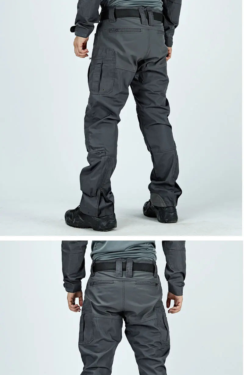 Waterproof Cargo Pant Man Tactical Pants Military Training Combat Trousers Multi Pockets Wear-Resistant Men Pants Outdoor Hiking