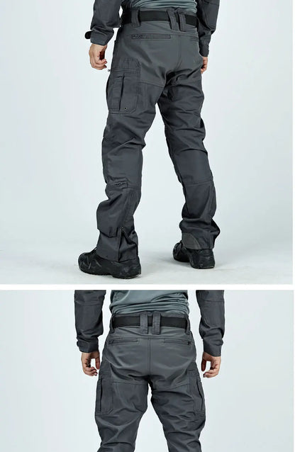 Waterproof Cargo Pant Man Tactical Pants Military Training Combat Trousers Multi Pockets Wear-Resistant Men Pants Outdoor Hiking