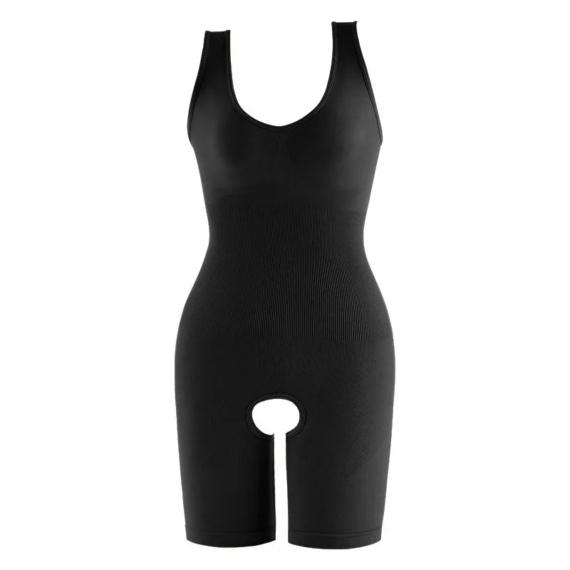 Shapewear One-Piece Body Sculpting Underwear Large Size Hip Lifting Tummy Control Open Bottom Briefs Comfortable Underwear
